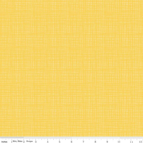 Texture Yellow Yardage for Riley Blake Designs-C610 YELLOW - PRICE PER 1/2 YARD
