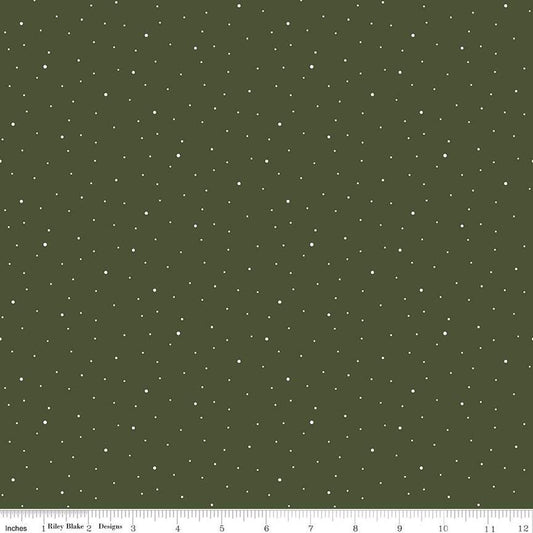 Dapple Dot Color Chive Yardage for RBD- C640 Chive - PRICE PER 1/2 YARD