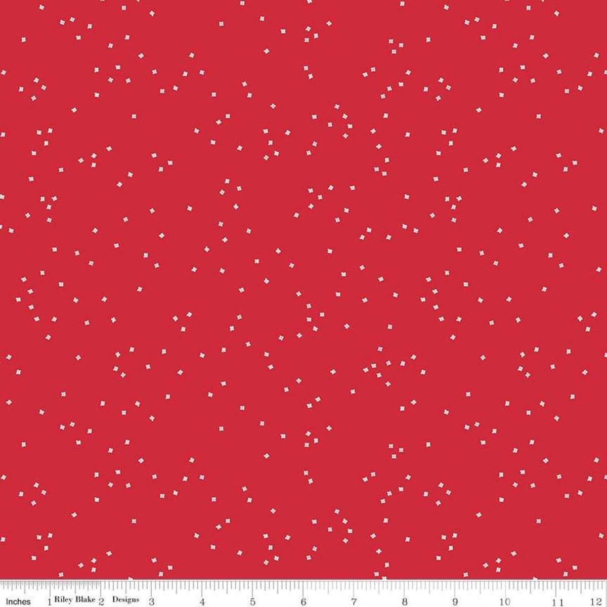 Blossoms Red Yardage by Christopher Thompson for RBD C715 RED- PRICE PER 1/2 YARD