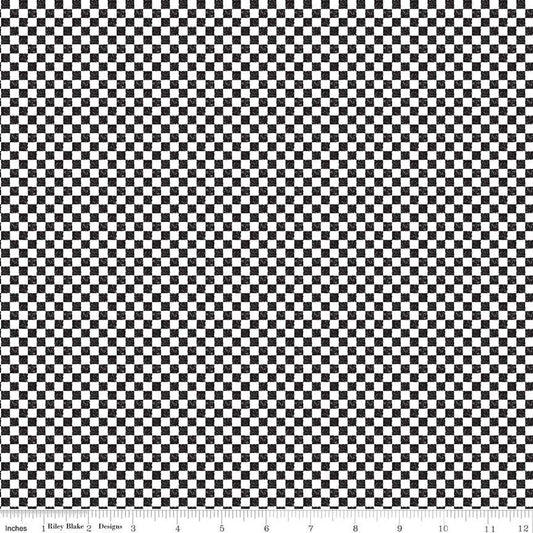 Check Please! 1/4" Black Yardage for RBD-C820 BLACK - PRICE PER 1/2 YARD