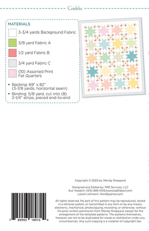 Cordelia Paper Pattern by Wendy Sheppard