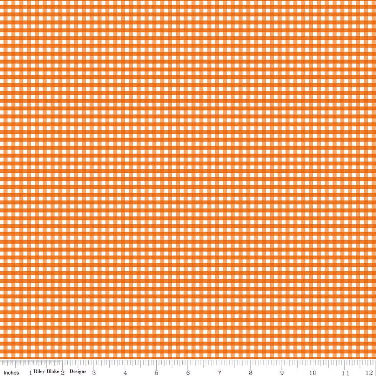 Gingham Autumn 1/8 inch Small Yardage by RBD C440-AUTUMN - PRICE PER 1/2 YARD