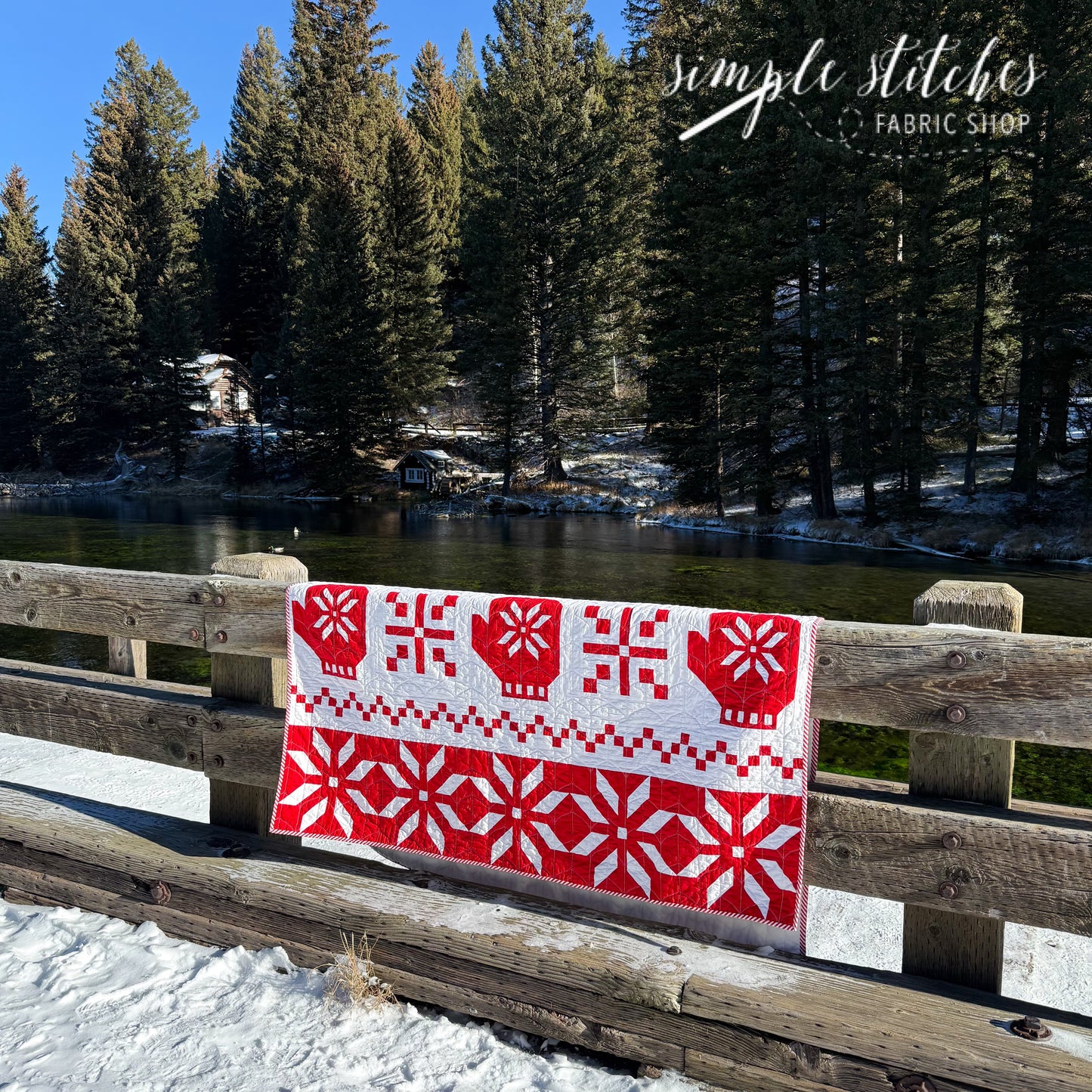 Winterberry Quilt Kit - Red