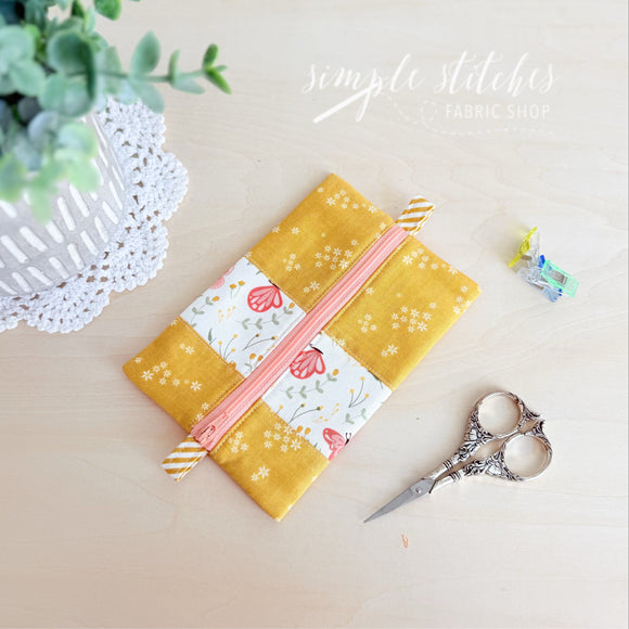 Golden Butterfly Flat Sack - made by Meg