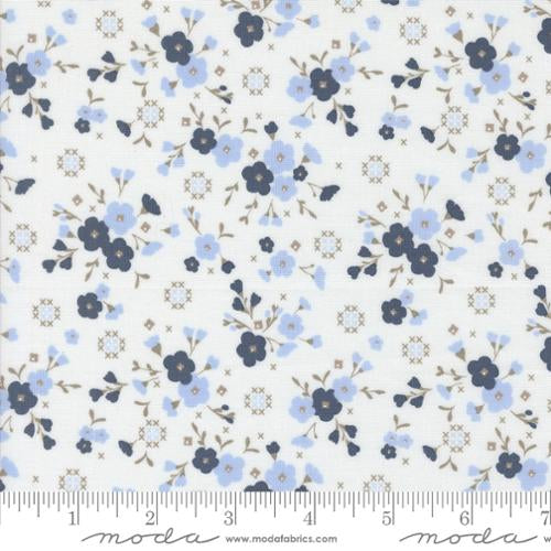 Sun Drenched Cloud Indigo Yardage for Moda - 43201 25 - PRICE PER 1/2 YARD