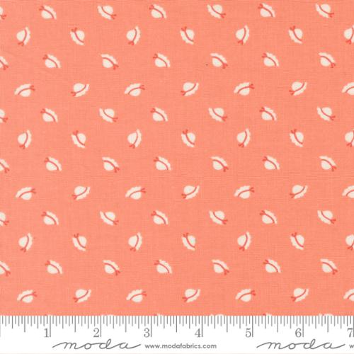 Sunbonnet Coral Yardage for Moda - 31765 41 - PRICE PER 1/2 YARD