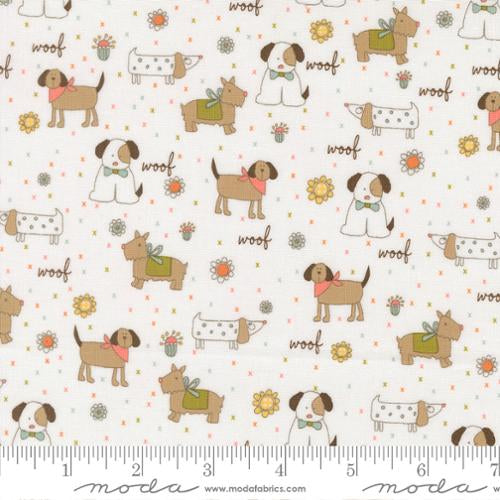 Lucky Puppy Parade Cloud Yardage for Moda - 55700 11 - PRICE PER 1/2 YARD