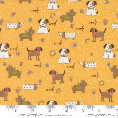 Lucky Puppy Parade Sun Yardage for Moda - 55700 14 - PRICE PER 1/2 YARD