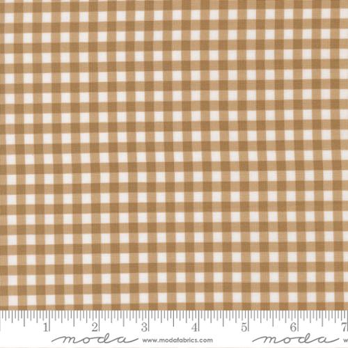 Lucky Gingham Sand Yardage for Moda - 55707 17 - PRICE PER 1/2 YARD