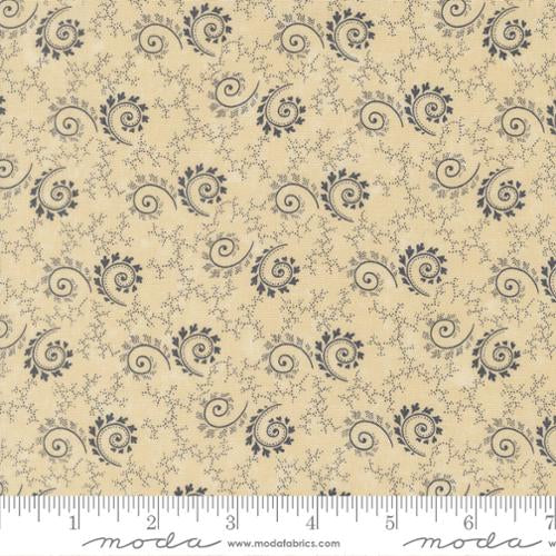 Bluebirds Nest Tan Yardage for Moda - 9801 11 - PRICE PER 1/2 YARD
