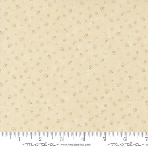Bluebirds Nest Cream Yardage for Moda - 9804 21 - PRICE PER 1/2 YARD