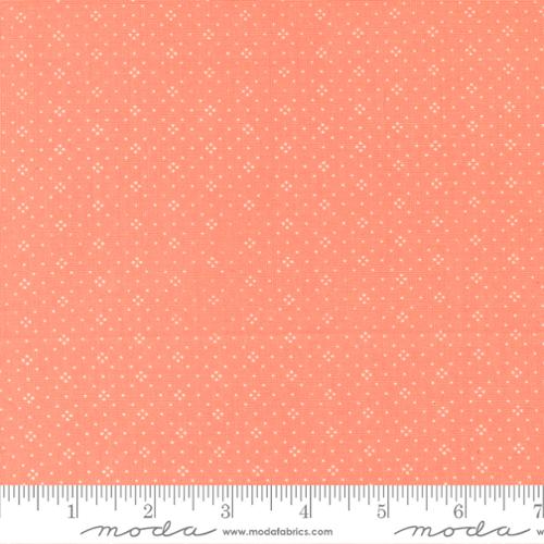 Eyelet Coral Yardage for Moda - 20488 68 - PRICE PER 1/2 YARD