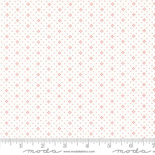 Eyelet Ivory Cherry Yardage for Moda - 20488 85 - PRICE PER 1/2 YARD