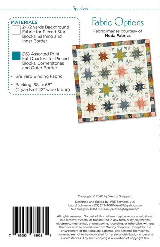 Sparklers Paper Pattern by Wendy Sheppard
