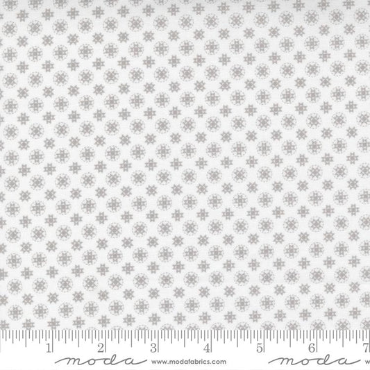 Buttercup & Slate Stitched Stars Quilt Blocks Cloud Ydg for Moda -29155 36- PRICE PER 1/2 YARD