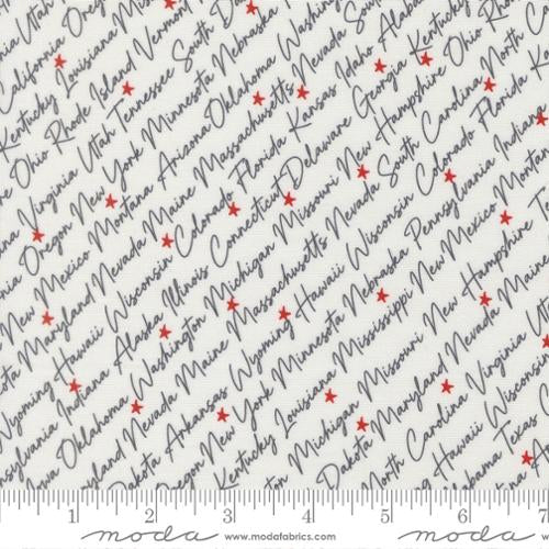Independence Day Vanilla Yardage for Moda - 55721 11 - PRICE PER 1/2 YARD