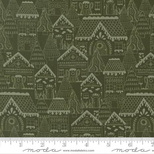 Gingerbread Lane Pine Yardage for Moda - 26150 15 - PRICE PER 1/2 YARD
