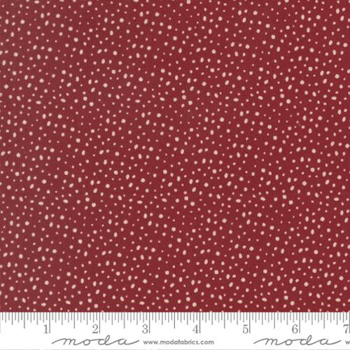 Gingerbread Lane Cranberry Yardage for Moda - 26158 18 - PRICE PER 1/2 YARD