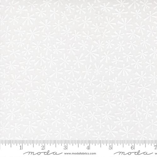 Snow Time Winter White White Yardage for Moda - 22507 21 - PRICE PER 1/2 YARD