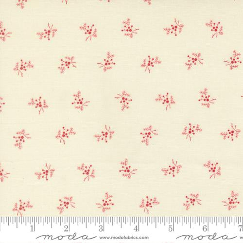 Joyful Gatherings II Cloud Crimson Yardage for Moda - 49333 22 - PRICE PER 1/2 YARD