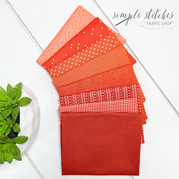 Orange Simple Bundle (8) Fat Quarter Bundle