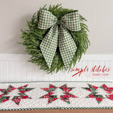Vintage Charm Bow - Green Plaid