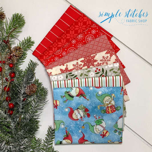 Santas Helpers Simple Bundle (8) Fat Quarter Bundle