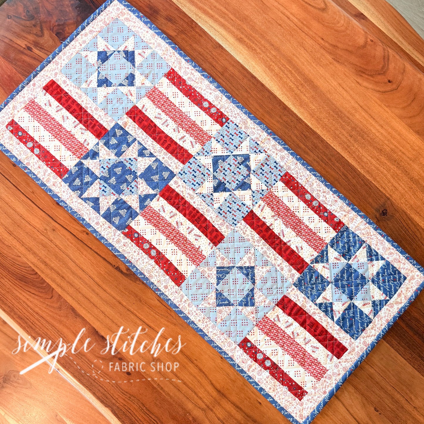 Stars and Stripes Runner- Made by Meg