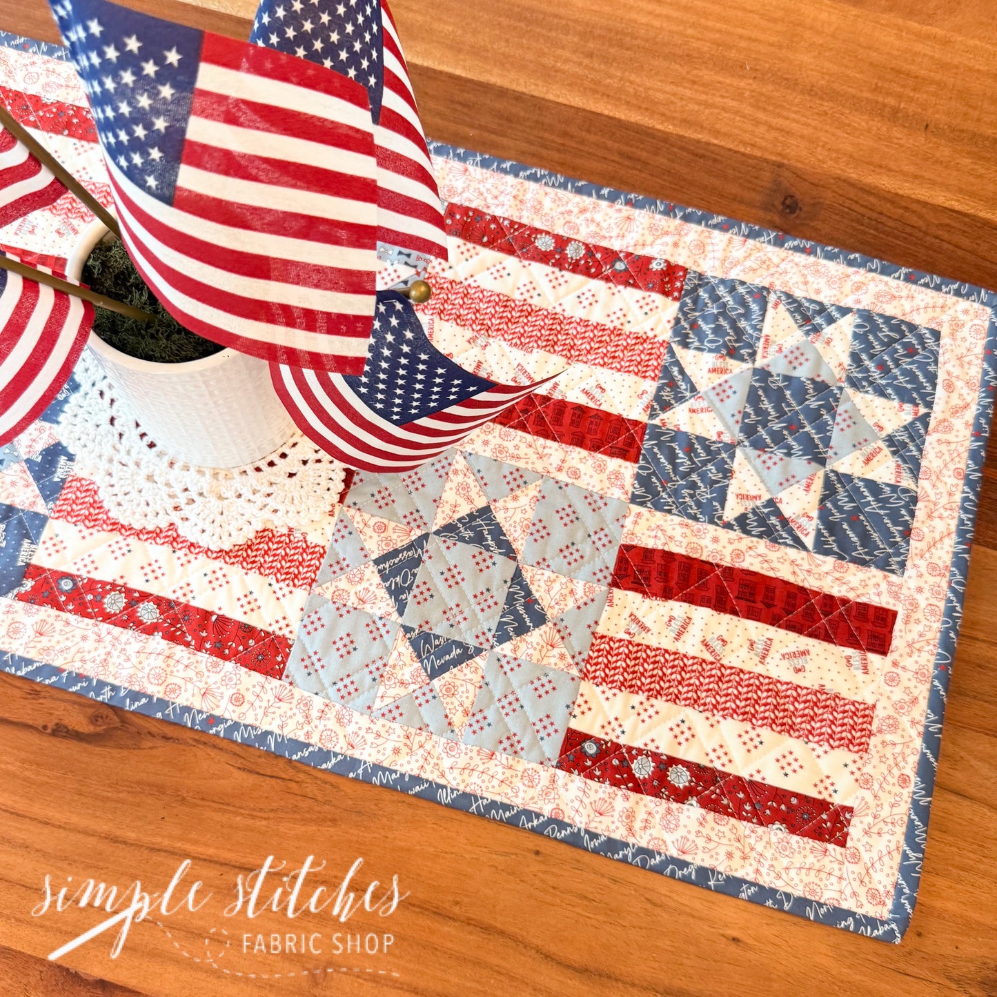 Stars and Stripes Runner- Made by Meg