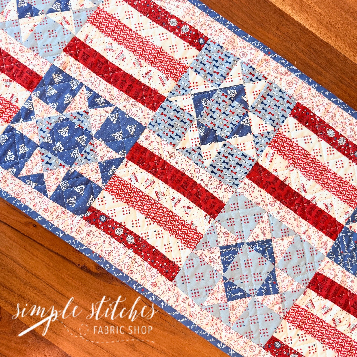 Stars and Stripes Runner- Made by Meg