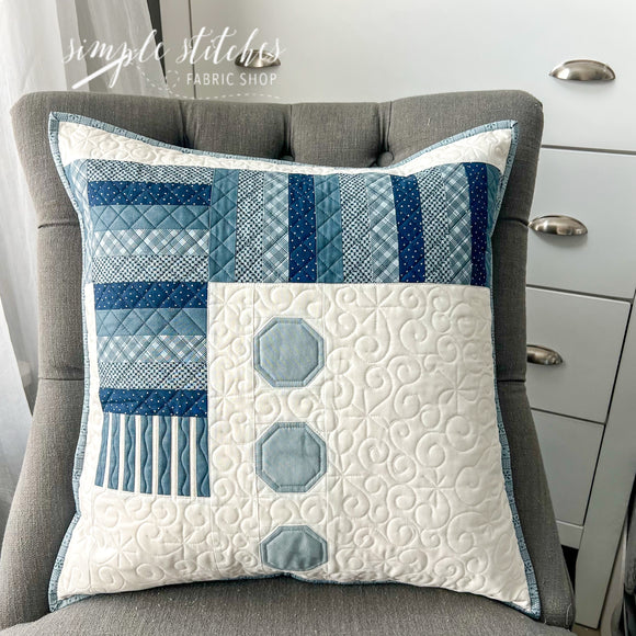 Snowman Holiday Pillow Kit - Snowflake Backing