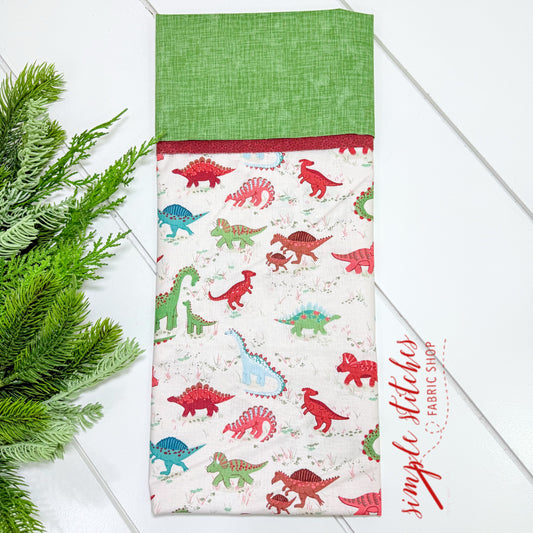 Dinos Roam Pillowcase Kit with Free Pattern