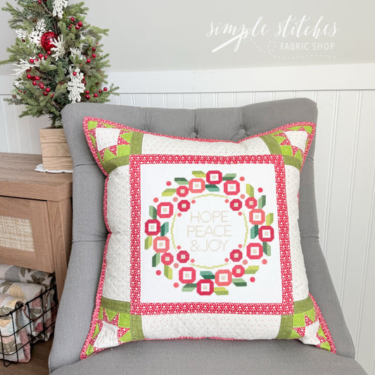 Peaceful Posy Pillow Kit - Floral Backing