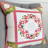 Peaceful Posy Pillow Kit - Dot Backing