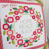 Peaceful Posy Pillow Kit - Dot Backing