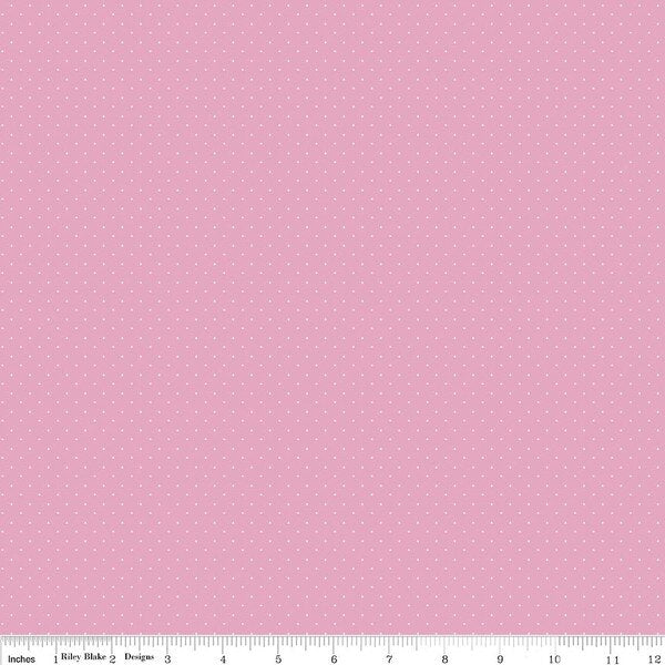 American Jane Pindots Pink Yardage for RBD- C840-PINK - PRICE PER 1/2 YARD