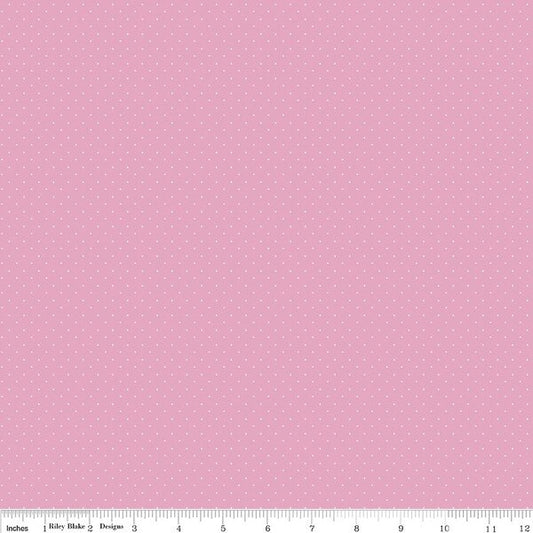 American Jane Pindots Pink Yardage for RBD- C840-PINK - PRICE PER 1/2 YARD
