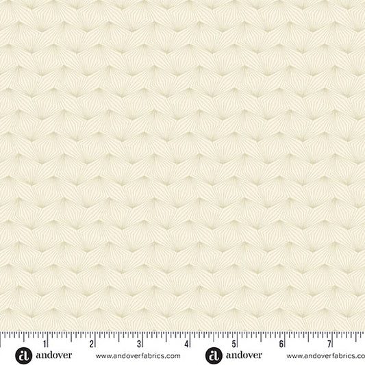 Nightfall Zig Zag Cream Yardage for Andover - A-10205-L- PRICE PER 1/2 YARD