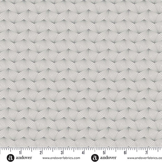 Nightfall Zig Zag Gray Yardage for Andover - A-10205-C- PRICE PER 1/2 YARD