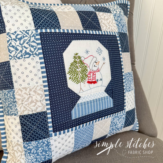 Snow Globe Wishes - Stripe Backing