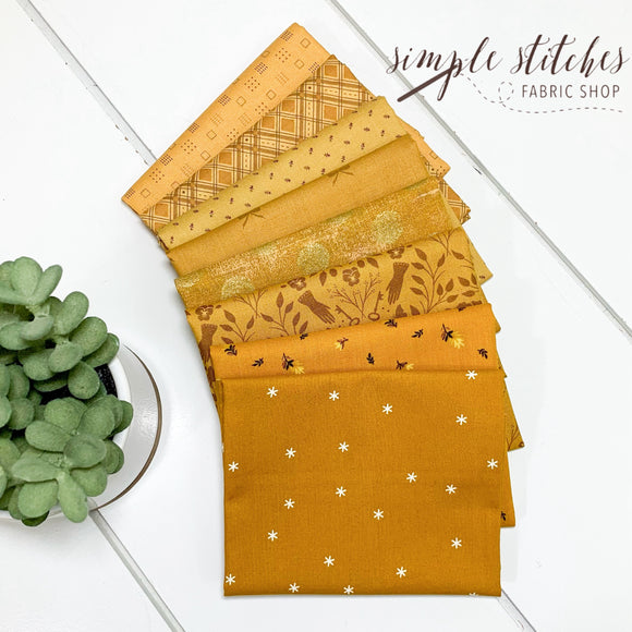 Mustard Simple Bundle (8) Fat Quarter Bundle