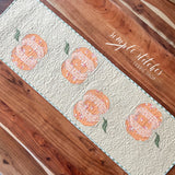 Pumpkin Stack Table Runner Kit - Orange Backing