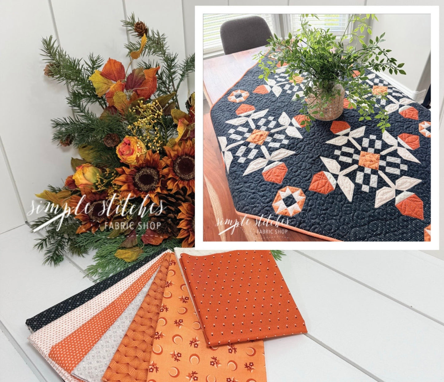 Pecan Blossoms Midnight Quilt