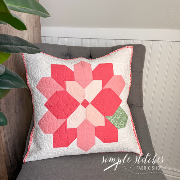 Dahlia Pillow Kit - Small Floral Backing