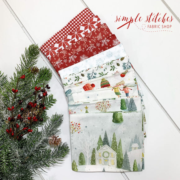 Magical Winterland White Simple Bundle (10) Fat Quarters