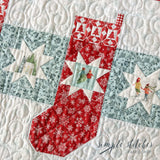 Starry Stockings Runner - Dark Blue Backing