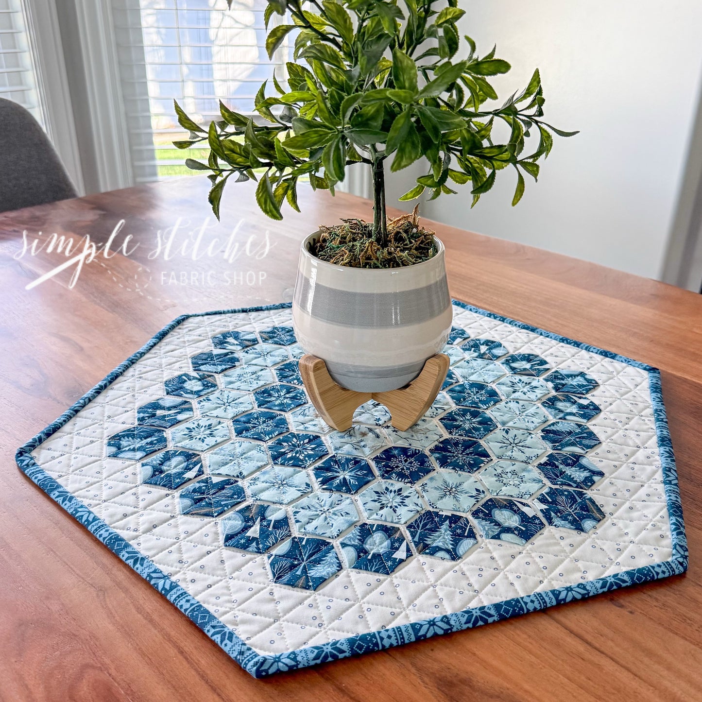 Winter Magic Hexie Topper Kit