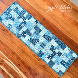 Mini Brick Road Table Runner - Made by Janette