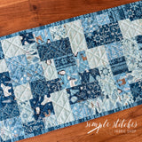 Mini Brick Road Table Runner - Made by Janette