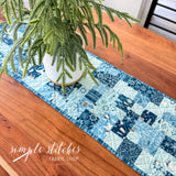 Mini Brick Road Table Runner - Made by Janette